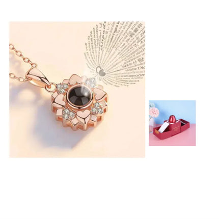 Elegant Rose Necklace Gift Set