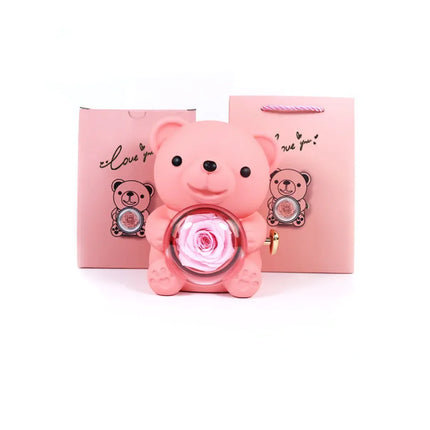 Spinning Teddy Rose Jewelry Case