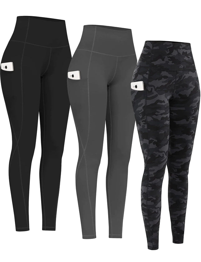 Triflexa High Waist Yoga Leggings with Pockets