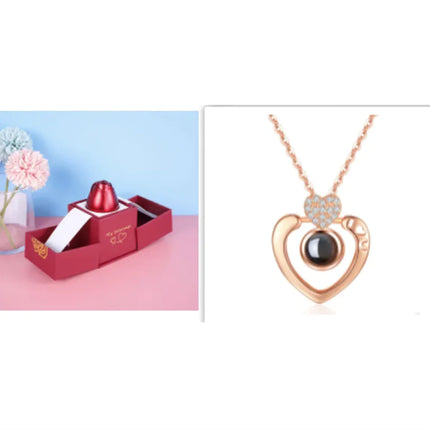 Elegant Rose Necklace Gift Set