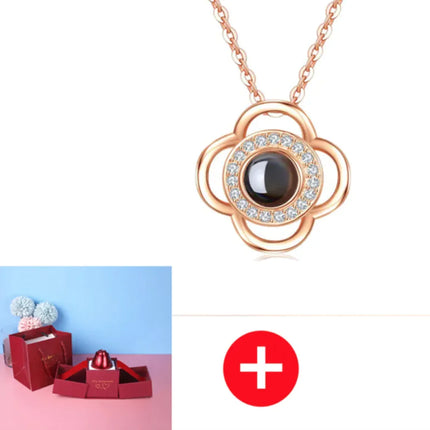 Elegant Rose Necklace Gift Set