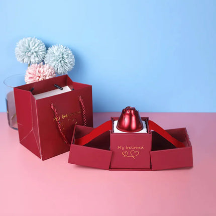 Elegant Rose Necklace Gift Set