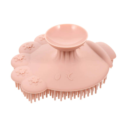 Pink Soft Silicone Baby Scalp Massager
