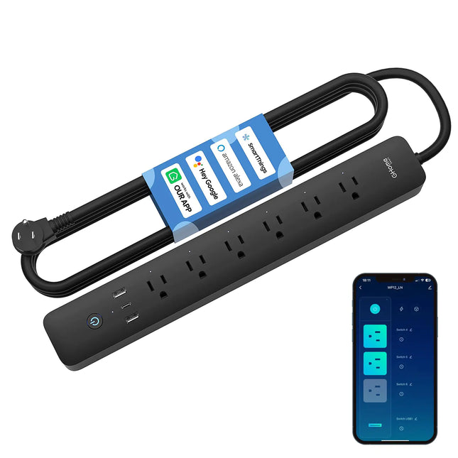 SmartCharge Home Power Strip with Voice Control