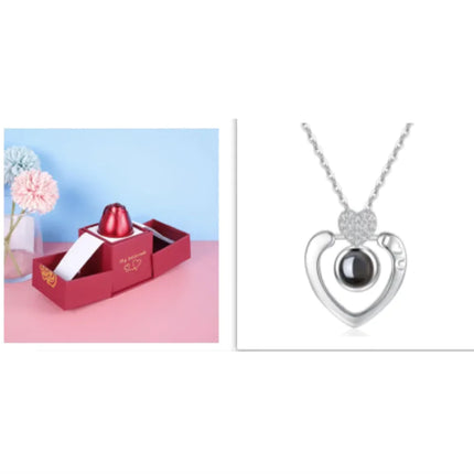 Elegant Rose Necklace Gift Set